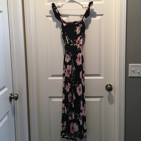 Floral Open Back cutout Maxi - Picture 4 of 6